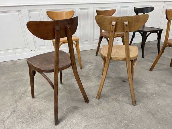 8 Chaises bistrot Luterma Banane