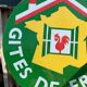 Former enamelled plate Gites de France double face
