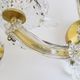Wall lamps set made of crystal glass