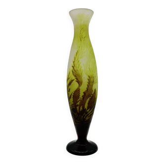 Emile galle glass vase