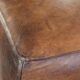 Sheepskin design ottoman with a very beautiful patina and stunning colours