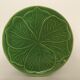 Set of 6 plates in slurry decorated with leaf decoration, "St Clément"