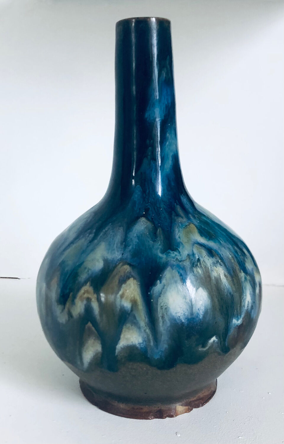 Art Deco vase in salt-glazed stoneware by Labrec by Labrut & Recullé