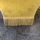 Fauteuil vintage velours jaune/vert