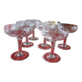 Old champagne glasses