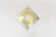 Vintage brass and lucite flush mount light, Germany 1970's