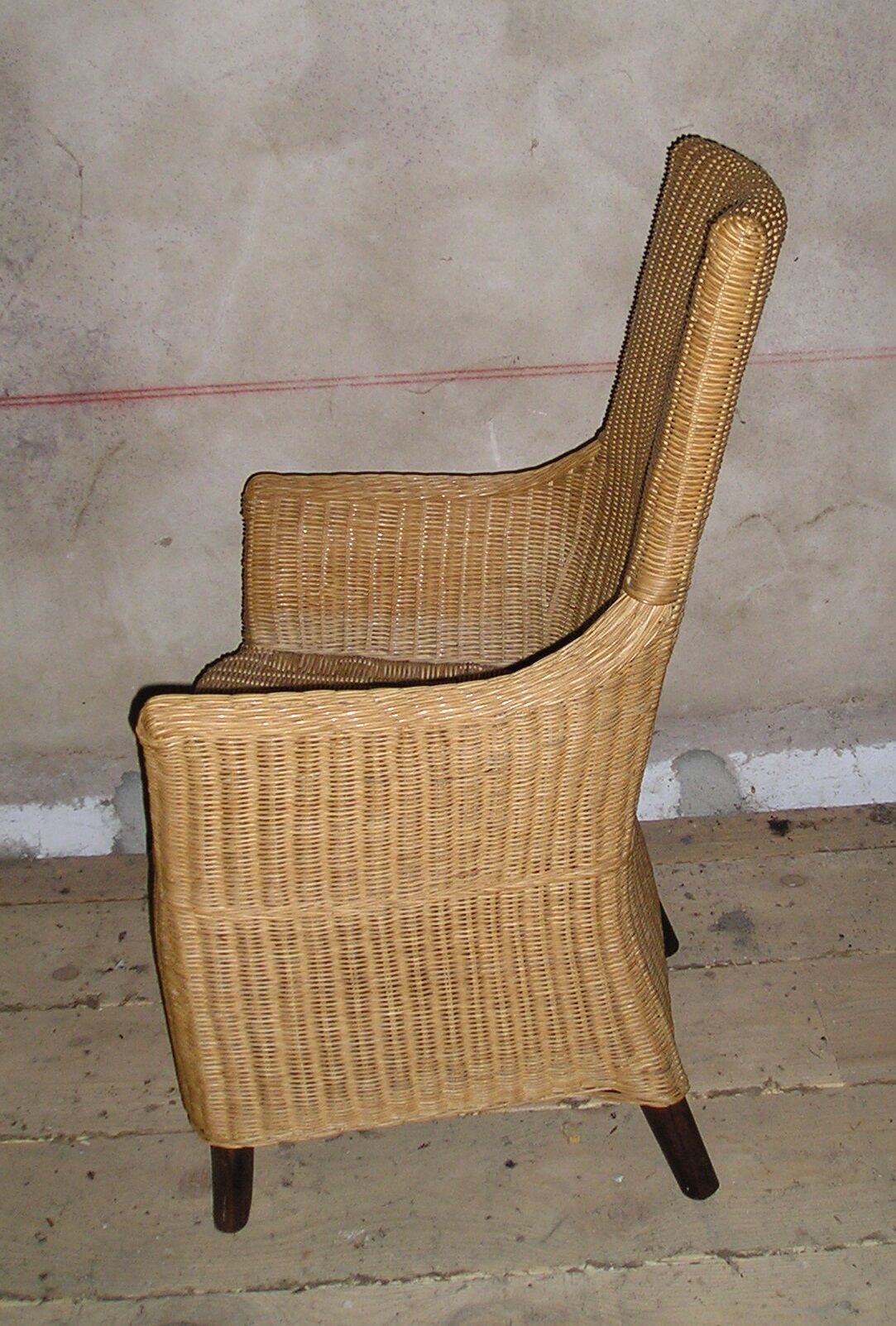 Vintage rattan wicker chair style Lloyd Loom