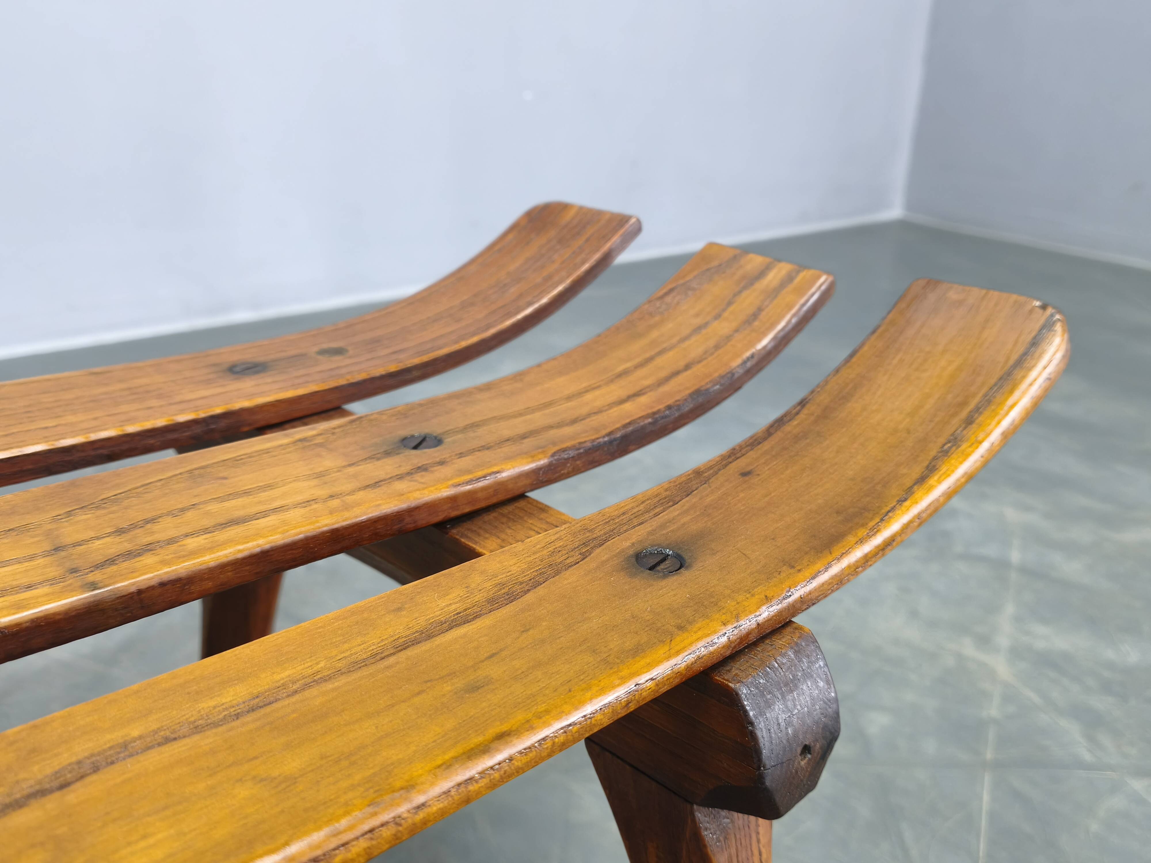 1930s Czech Oak Art Deco Sled