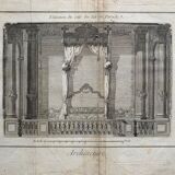 Jacques Renaud Bernard, Set of 5 architectural engravings, eighteenth century