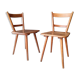 Pair of vintage all-wood chairs by Adolf Schneck for Schaffer, Germany 1947