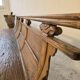 Chinese bench, 19th century, solid elm, temple
