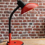 Aluminor desk lamp red 80's