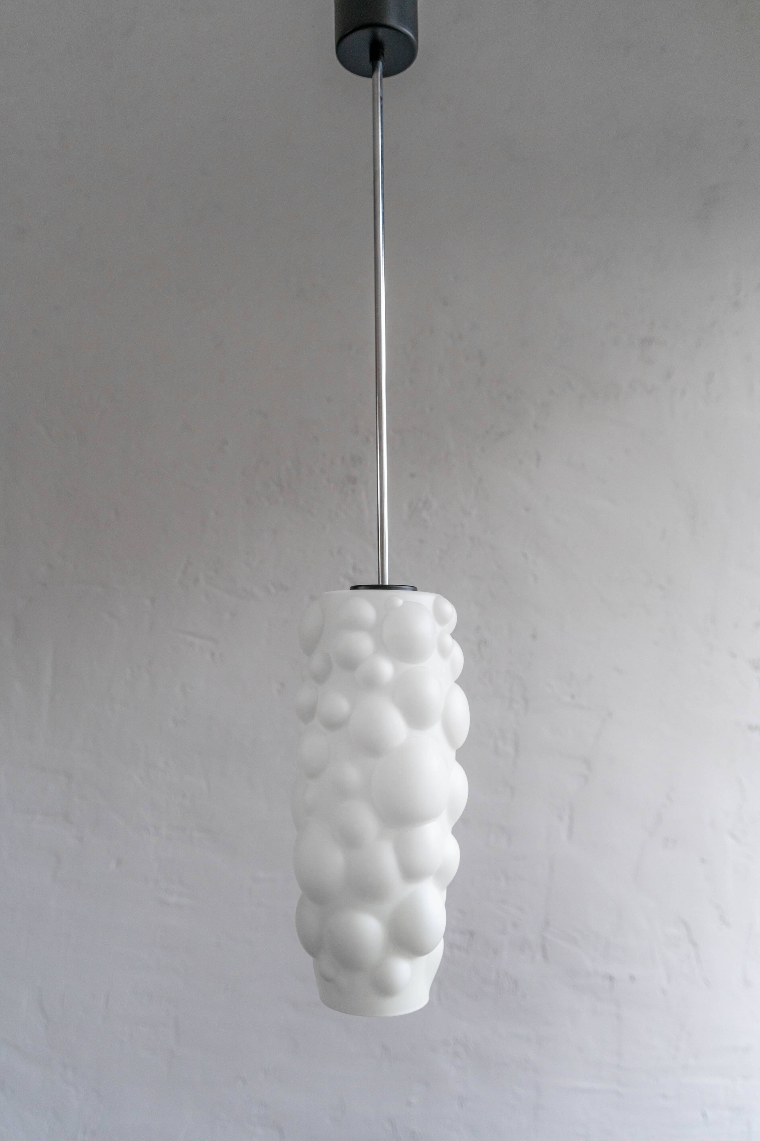 Bubbles Glass Pendant by Osvětlovací Sklo, 1970s