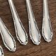 Small silver-plated metal spoons