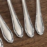 Small silver-plated metal spoons