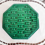 Digoin art deco trivet, vintage French, 1940s