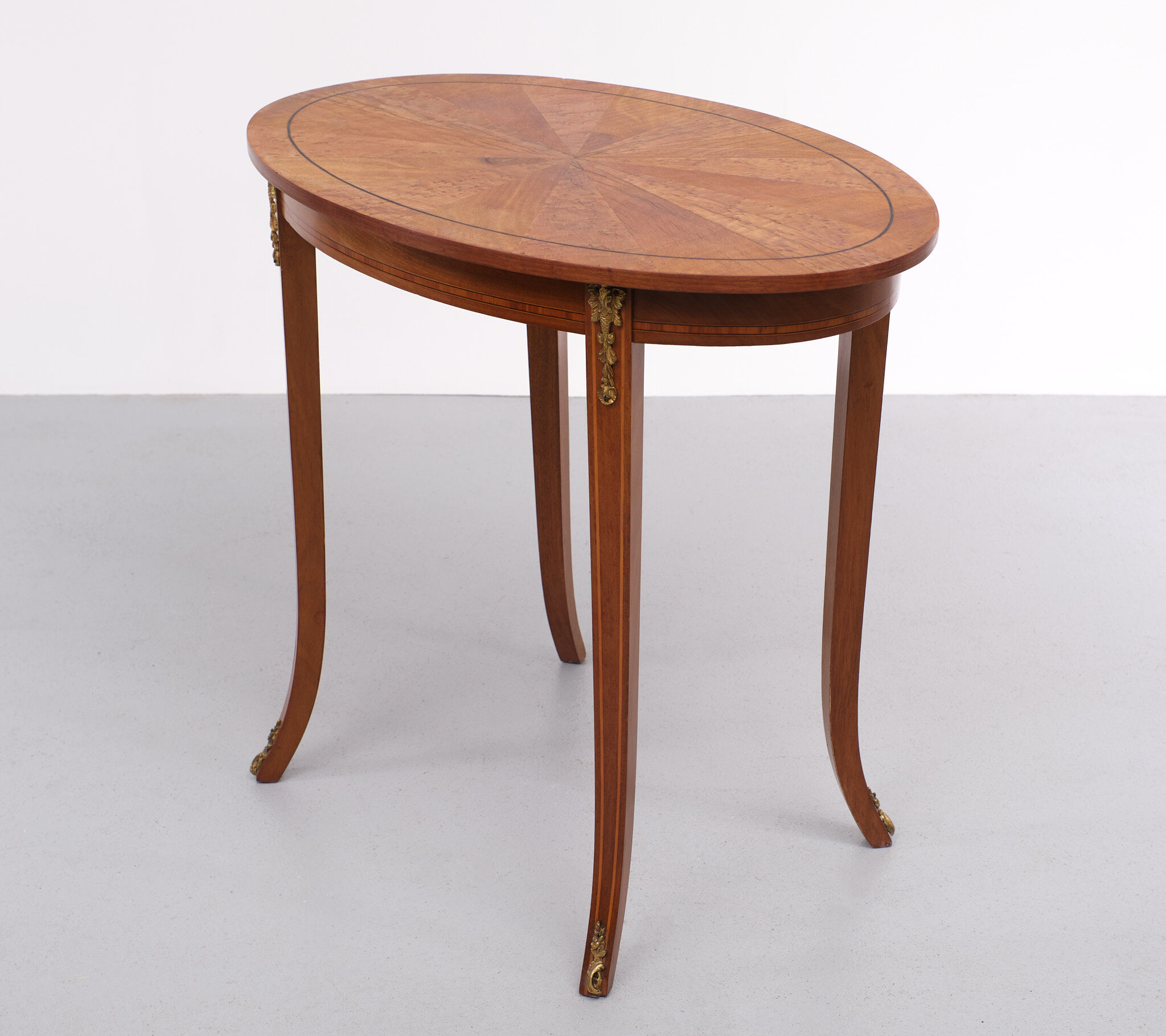 Antique oval france center table, 1870