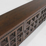 Spanish brutalist sideboard solid wood