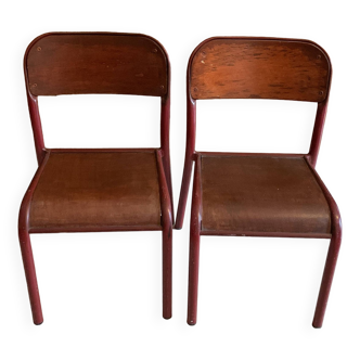 Vintage school chairs