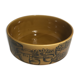 Old bowl ceramic Gien France