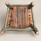 Small antique polychrome children's chair – French folk art
