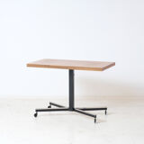 Height adjustable teak side table 1960