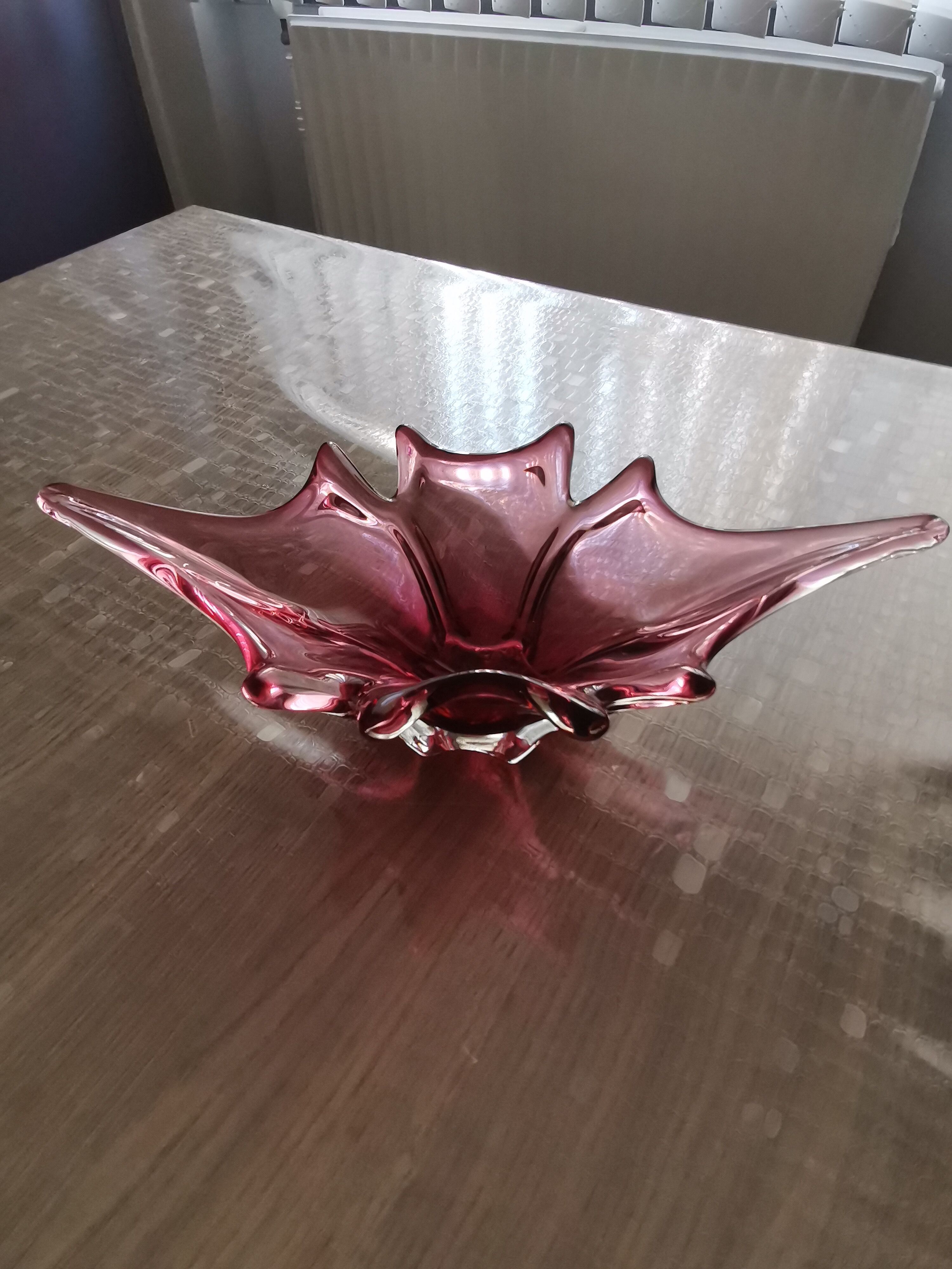 Red murano vase from the 60s