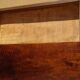 Antique solid walnut chest of drawers with scrolls