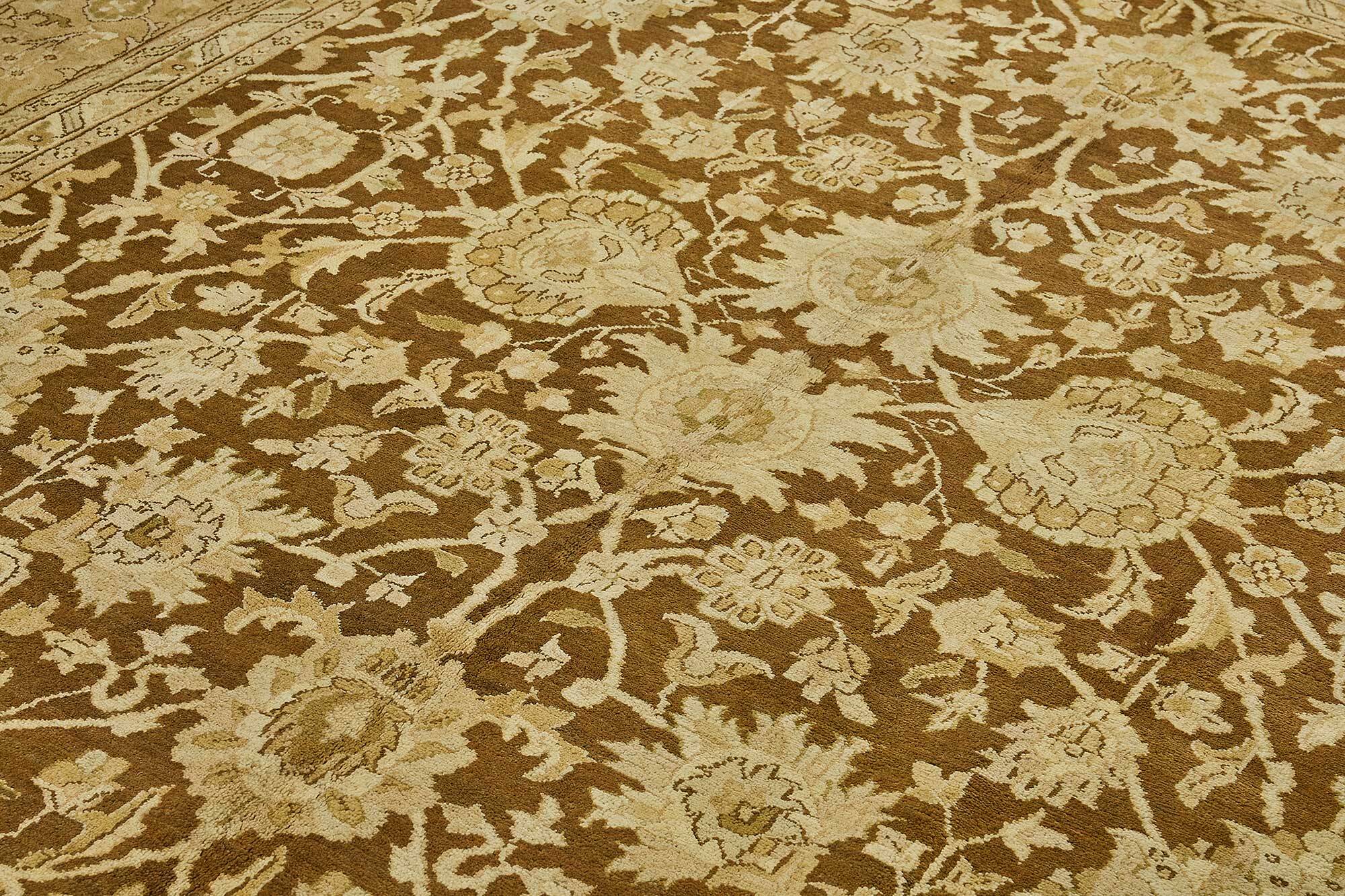 Turkish Handknotted Wool Oushak Rug 277 cm x 356 cm