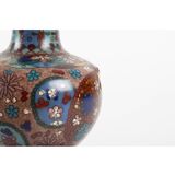 Pair of cloisonné bronze vases, china, xixth century