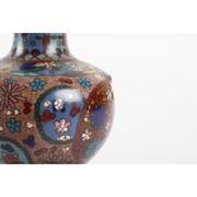 Pair of cloisonné bronze vases, china, xixth century