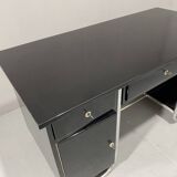 Bureau moderniste tchécoslovaque en chrome et bois, années 1950, Europe