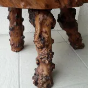 Solid wood stool
