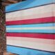 3 antique folding garden armchairs