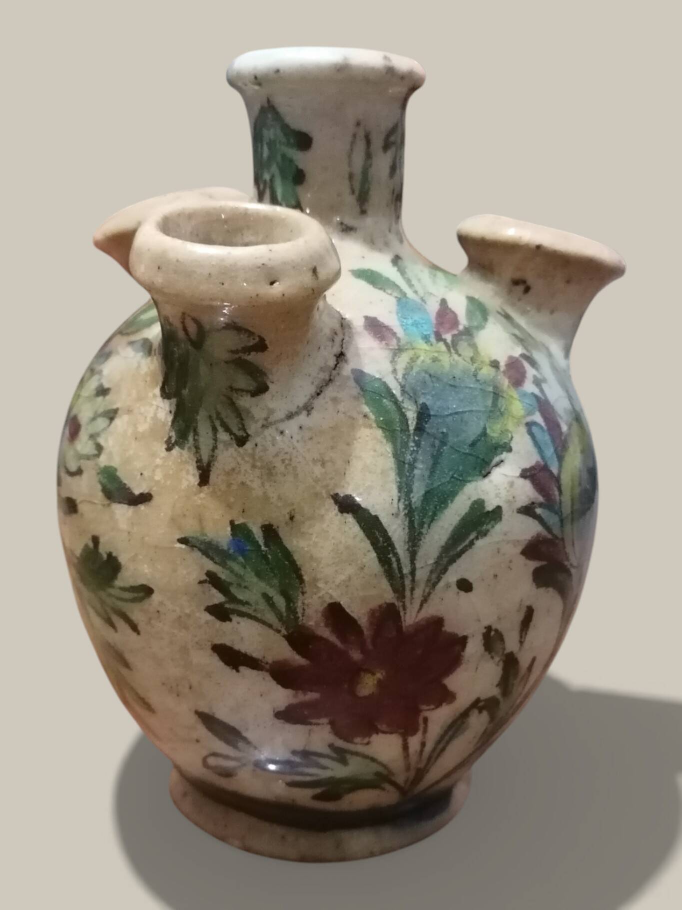 Antique flower vase in Iznik ceramic - Persia (Turkey/Iran) - Period