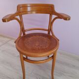 Fauteuil de bureau en bois courbé