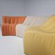 Kwok Hoi Chan "Chromatic" modular sofa in orange, yellow and cream.