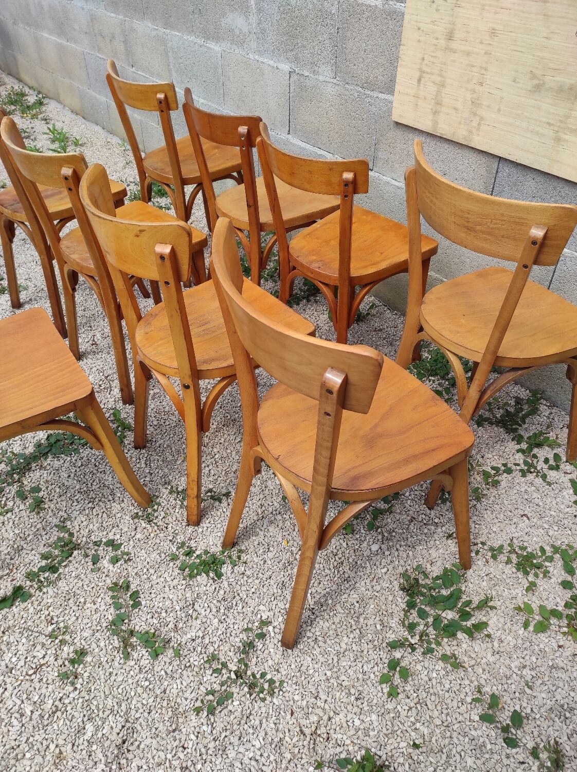 Lot 9 Baumann bistro chairs and Luterma bois bond