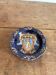 Ashtray Pocket Dish Earthenware Gien Renaissance Model Angel Cherub Blue