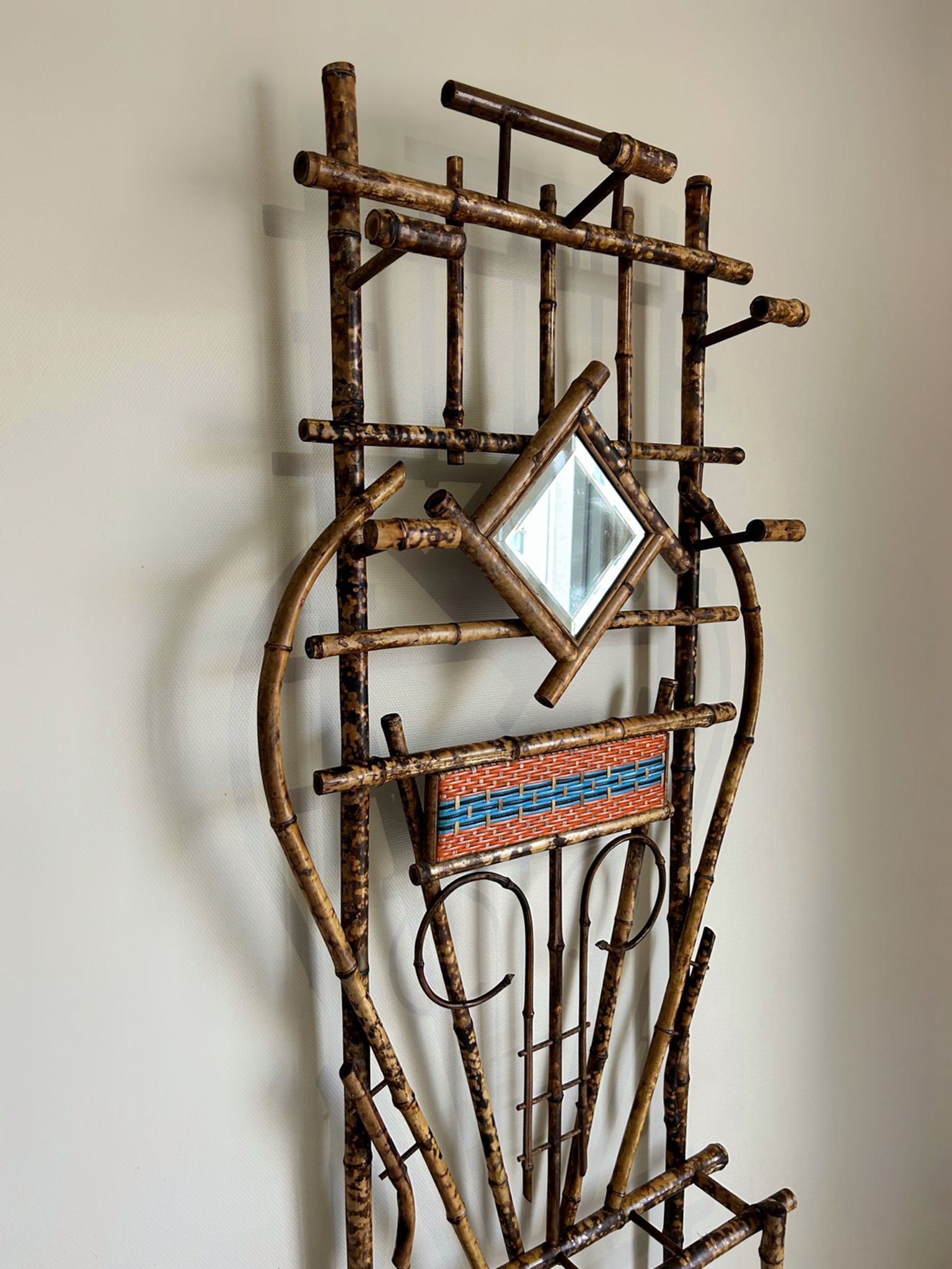 Porte manteau bambou années 30