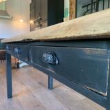 Old farm table with drawers