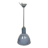 Industrial grey enamel ceiling lamp from Elektrosvit, 1950s