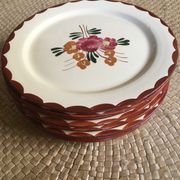 Series of 8 dessert plates