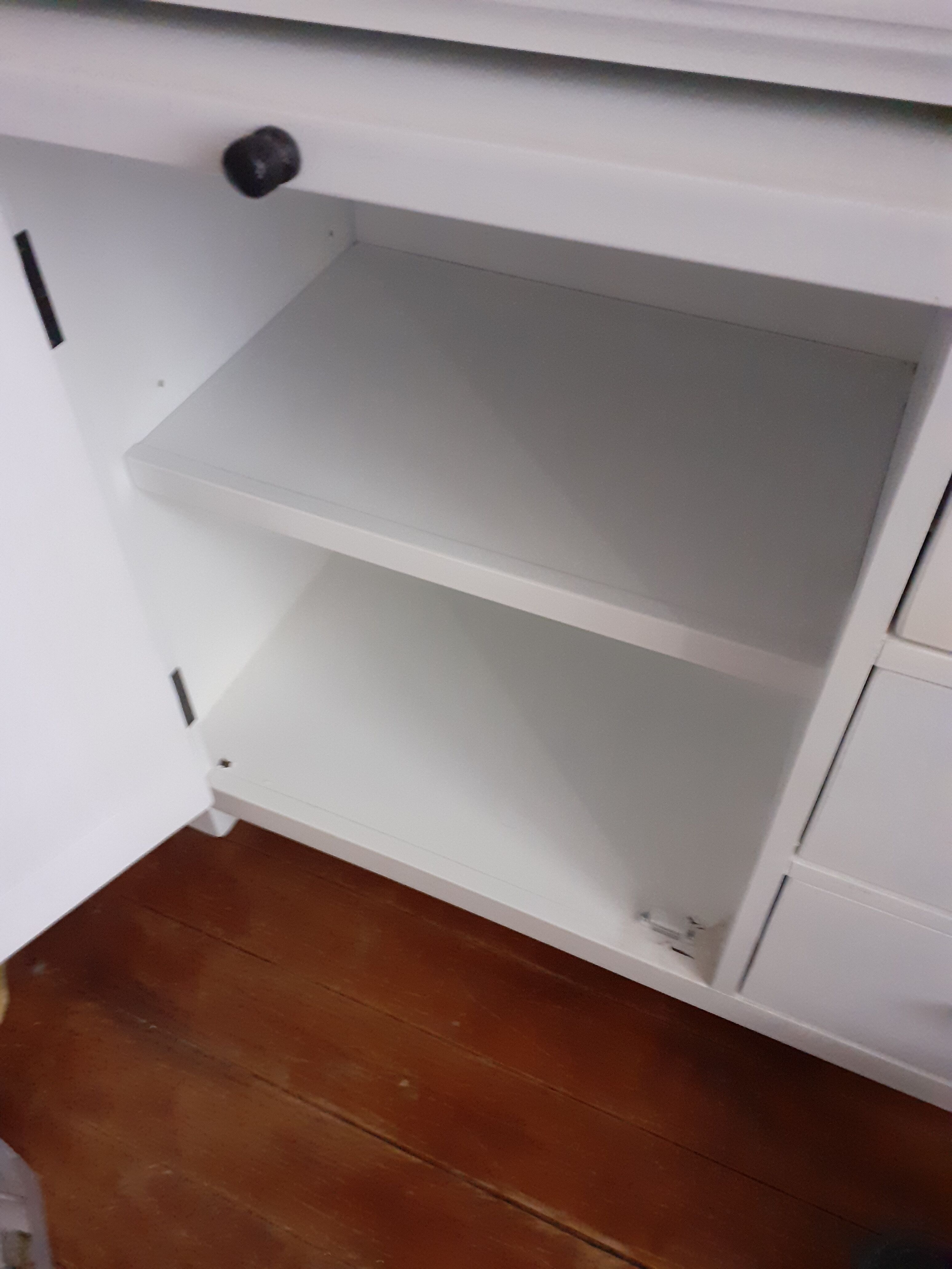 White wood sideboard