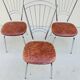 Set of 3 vintage designer chairs
