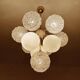Large  Vintage Glass Pendant Light, 1960s