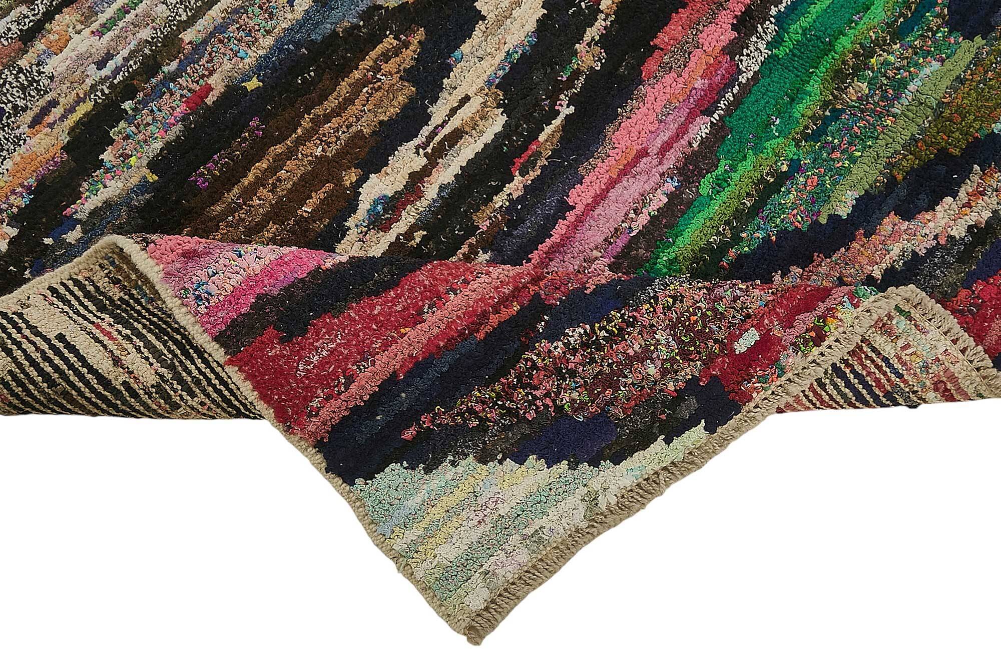 Handwoven Turkish Recycled Boho Rug 172 cm x 256 cm