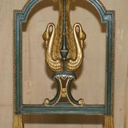 Paire Antique Chaises d'Appoint William Kent Empire Sculptées en Cygne