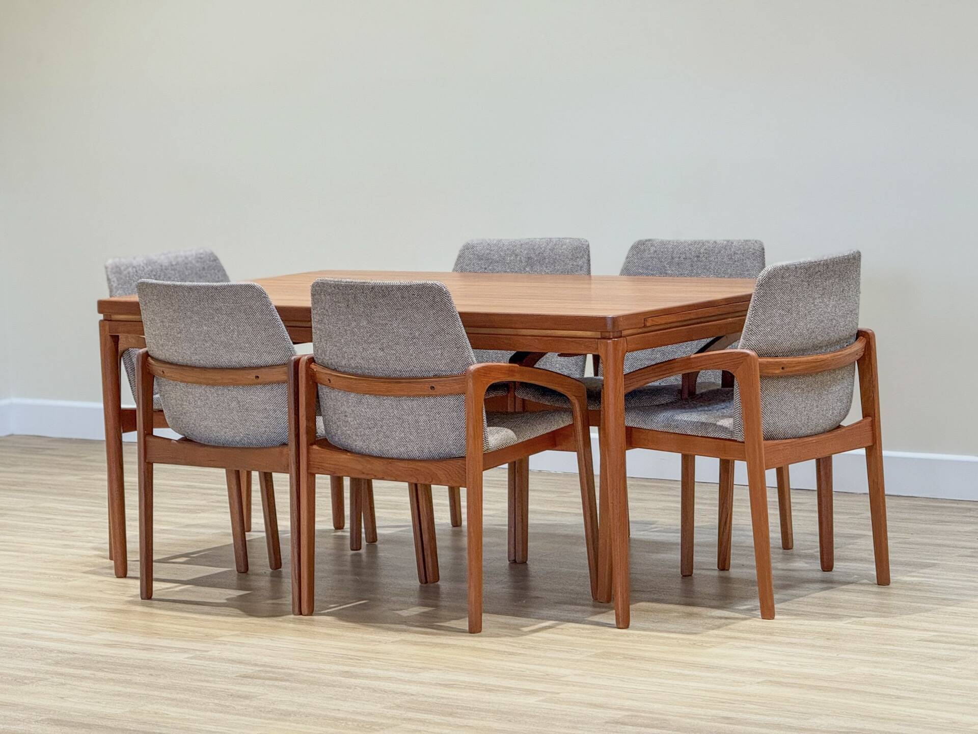 Set of 6 Danish “Knife Chairs” by K.S, 1960s