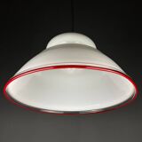White Murano Suspension Lamp, Italy, 1970s